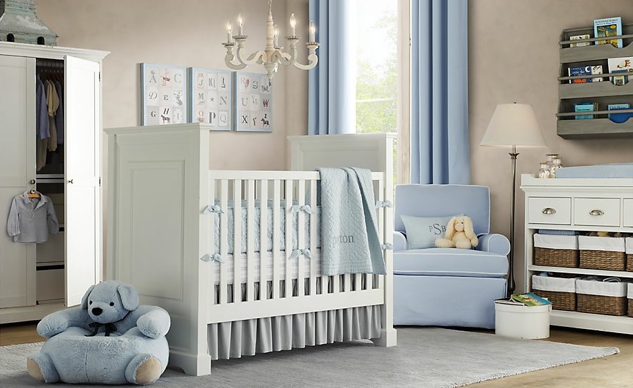 White-blue-baby-boys-room